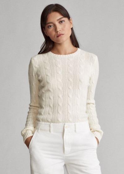 Women's Polo Ralph Lauren Cable-Knit Cashmere Sweater | 869712TVM